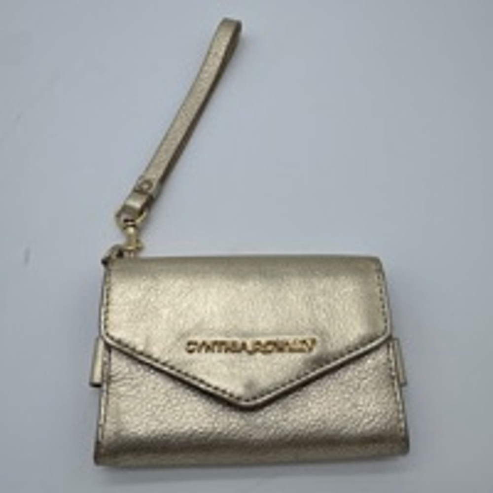 Women's Cynthia Rowley Wallet Wristlet Gold Metallic